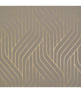 NW3518 - Modern Metals Wallpaper by Antonina Vella-Ebb and Flow