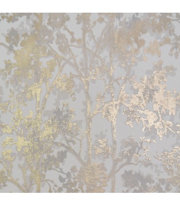 NW3583 - Modern Metals Wallpaper by Antonina Vella-Shimmering Foiliage