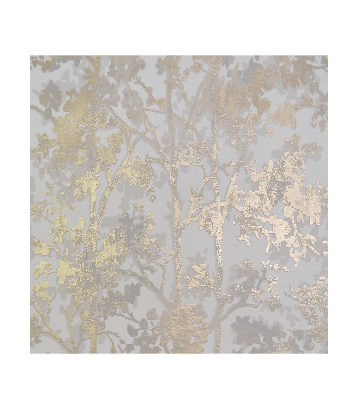 NW3583 - White & Gold Shimmering Foliage Wallpaper-Modern NW3583 - White & Gold Shimmering Foliage Wallpaper-Modern