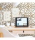 RMK10689WP - Peel and Stick Wallpaper-Shattered Geometric