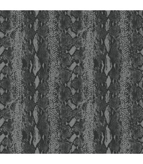 RMK10690WP - Peel and Stick Wallpaper-Black and Silver Snake Skin
