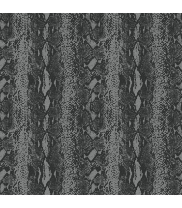 RMK10690WP - Peel and Stick Wallpaper-Black and Silver Snake Skin