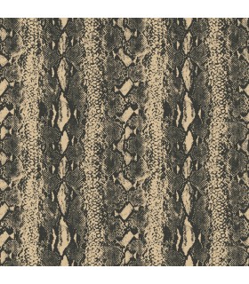 RMK10691WP - Peel and Stick Wallpaper-Black and Gold Snake Skin
