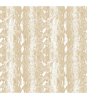 RMK10693WP - Peel and Stick Wallpaper-White and Gold Snake Skin