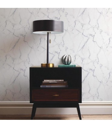 RMK10839WP - Peel and Stick Wallpaper-Carrara Marble