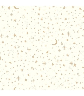 RMK10850WP - Peel and Stick Wallpaper-Twinkle Little Star Gold