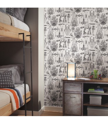 RMK11036WP - Peel and Stick Wallpaper-Star Wars Blueprint