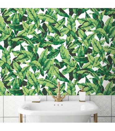RMK11045WP - Peel and Stick Wallpaper-Palm Leaf