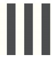RMK11082WP - Peel and Stick Wallpaper-Awning Stripe-Black