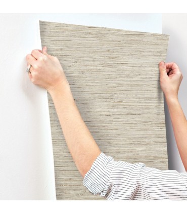 RMK9031WP - Peel and Stick Wallpaper-Faux Grasscloth