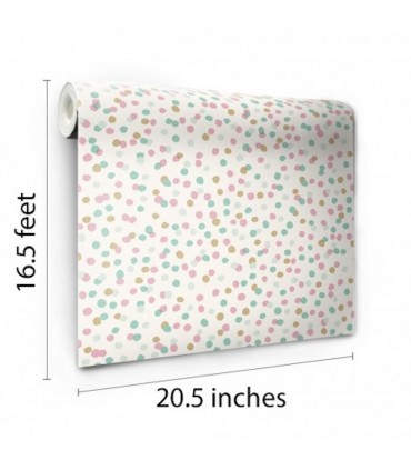 RMK3504WP - Peel and Stick Wallpaper-Confetti