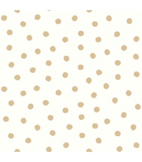 RMK3524WP - Peel and Stick Wallpaper-Small Gold Dot