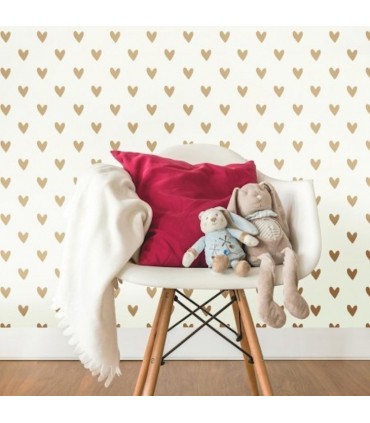 RMK3525WP - Peel and Stick Wallpaper-Hearts