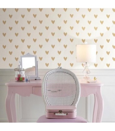 RMK3525WP - Peel and Stick Wallpaper-Hearts