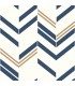 RMK9002WP - Peel and Stick Wallpaper-Blue Chevron Stripe