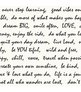RMK9005WP - Peel and Stick Wallpaper-Dream Big Black Script