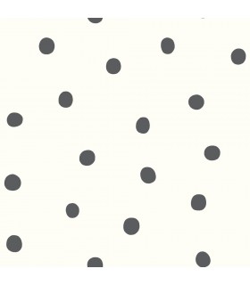 RMK9010WP - Peel and Stick Wallpaper-Black Dots