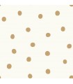 RMK9012WP - Peel and Stick Wallpaper-Large Gold Dots