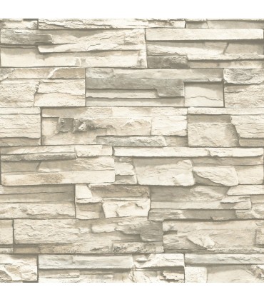 RMK9026WP - Peel and Stick Wallpaper-Stacked Stone