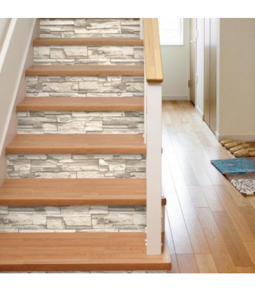 RMK9026WP - Peel and Stick Wallpaper-Stacked Stone