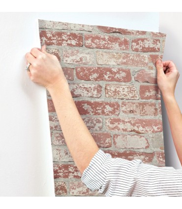 RMK9036WP - Peel and Stick Wallpaper-Brick