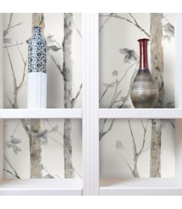 RMK9047WP - Peel and Stick Wallpaper-Birch Trees