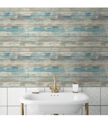 RMK9052WP - Peel and Stick Wallpaper-Distressed Wood
