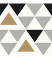 RMK9055WP - Peel and Stick Wallpaper-Geometric Triangle