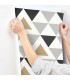 RMK9055WP - Peel and Stick Wallpaper-Geometric Triangle