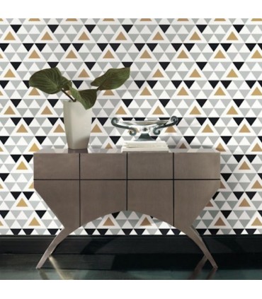 RMK9055WP - Peel and Stick Wallpaper-Geometric Triangle