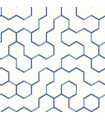 RMK9093WP - Peel and Stick Wallpaper-Blue Open Geometric