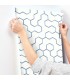 RMK9093WP - Peel and Stick Wallpaper-Blue Open Geometric
