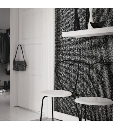 RMK9105WP - Peel and Stick Wallpaper-Black Polka Dot
