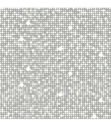 RMK9106WP - Peel and Stick Wallpaper-Grey Polka Dot