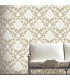 RMK9113WP - Peel and Stick Wallpaper-Gold Damask