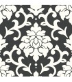 RMK9114WP - Peel and Stick Wallpaper-Black Damask