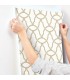 RMK9121WP - Peel and Stick Wallpaper-Gold Trellis