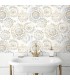 RMK9122WP - Peel and Stick Wallpaper-Tan Bohemian