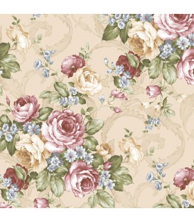 CH22529 - Manor House Wallpaper by Norwall-Roses