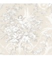 CH22540 - Manor House Wallpaper by Norwall-Floral With Cherub