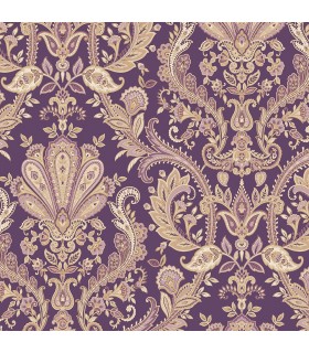 MD29427 - Manor House Wallpaper by Norwall-Paisley Damask