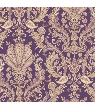 MD29427 - Manor House Wallpaper by Norwall-Paisley Damask