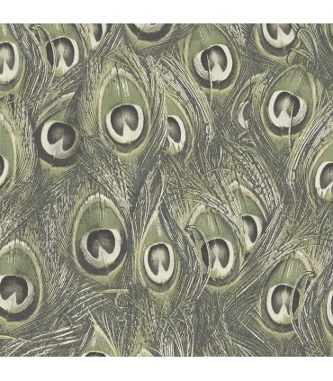 MH36520 - Manor House Wallpaper by Norwall-Peacock Feathers