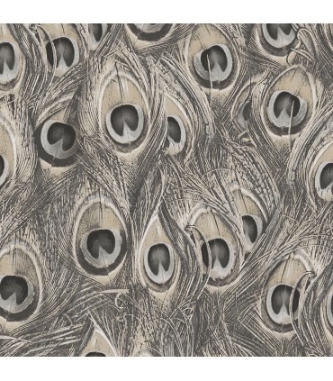 MH36522 - Manor House Wallpaper by Norwall-Peacock Feathers
