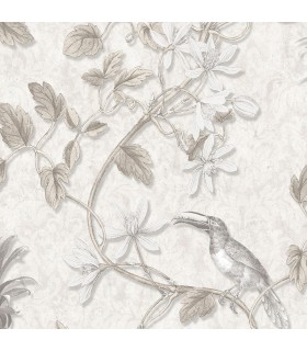 MH36530 - Manor House Wallpaper by Norwall-Tropical Birds