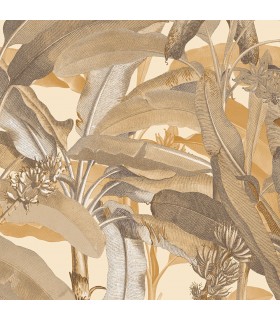 MH36537 - Manor House Wallpaper by Norwall-Tropical Banana Plant