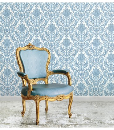 MD29431 - Manor House Wallpaper by Norwall-Paisley Damask