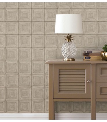 MH36526 - Manor House Wallpaper by Norwall-Geometric Squares