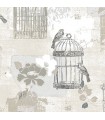 KE29946 - Creative Kitchens Wallpaper by Norwall-Bird Cages