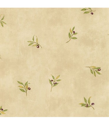 KK26718 - Creative Kitchens Wallpaper by Norwall-Olive Branch